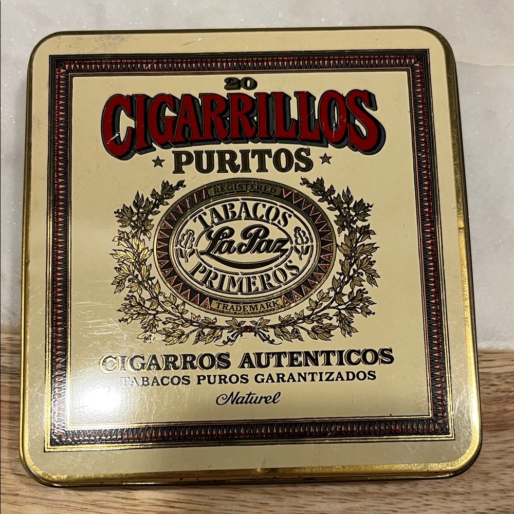 Cigarrillos Puritos Tin - Cream and Red